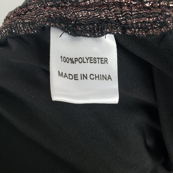 Hello Molly Superstar Here Mini Dress Bronze Cross Front Halter Size 4/Small - Picture 9 of 11